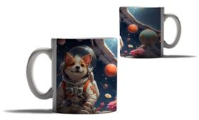 Caneca Personalizada Presente Animais Astronautas Cachorros