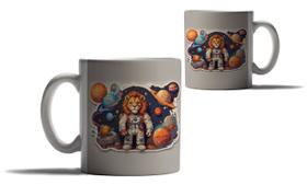 Caneca Personalizada Presente Animais Astronautas Leão Rei Caneca Personalizada Presente Animais Astronautas Leão Rei