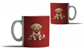 Caneca Personalizada Presente Cachorro Raça Golden Retriever