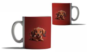 Caneca Personalizada Presente Cachorros Dachshund Salsicha Caneca Personalizada Presente Cachorros Dachshund Salsicha
