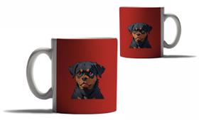 Caneca Personalizada Presente Cachorros Raça Rottweiler Amor