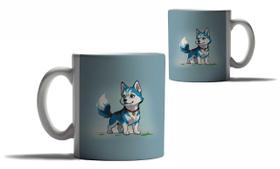 Caneca Personalizada Presente Cachorros Raças Husk Siberiano