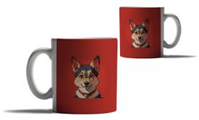 Caneca Personalizada Presente Cachorros Raças Pastor Alemão