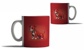 Caneca Personalizada Presente Cachorros Raças Pitbull Amor