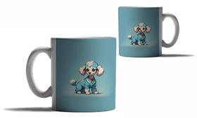 Caneca Personalizada Presente Cachorros Raças Poodle Amor