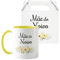 Caneca Personalizada Presente Casamento Floral Mãe Do Noivo - Do Luz Presentes