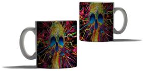 Caneca Personalizada Presente Caveira Cranio Ossos 2