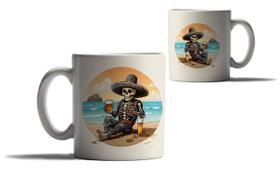 Caneca Personalizada Presente Caveira Mexicana Praia 2