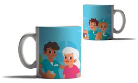 Caneca Personalizada Presente Enfermagem Enfermeiros Amor - Enjoy Shop