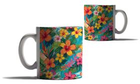 Caneca Personalizada Presente Flores Havaianas Floral