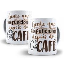 Caneca Personalizada Presente Flork Gente que só funciona depois do café Caneca Personalizada Presente Flork Gente que só funciona depois do café