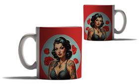 Caneca Personalizada Presente Pin-Ups Modelos Vintage