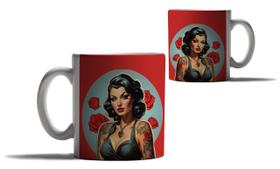 Caneca Personalizada Presente Pin-Ups Modelos Vintage