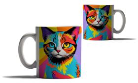 Caneca Personalizada Presente Pop Arte Moda Gatos Quadrinhos - Enjoy Shop