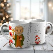Caneca personalizada presentes religiosos são pedro