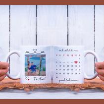 Caneca Personalizada Presete Namorados com Foto e Data Caneca Personalizada Presete Namorados com Foto e Data