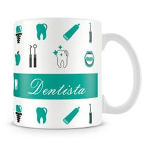 Caneca Personalizada Profissão Dentista - Porcelana Alta Qualidade