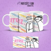 Caneca Personalizada Profissão Diversas Profissões Flork trabalho Com Nome Porcelana OFERTA!