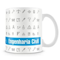 Caneca Personalizada Profissão Engenharia Civil - Porcelana Brilhante Caneca Personalizada Profissão Engenharia Civil - Porcelana Brilhante