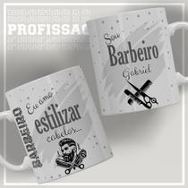 Caneca Personalizada Profissões - Barbeiro Com nome Caneca Personalizada Profissões - Barbeiro Com nome