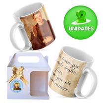 Caneca Personalizada Religiosa - Frei Galvão M1 2 unid