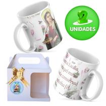 Caneca Personalizada Religiosa - Santa Luzia M1 2 unid