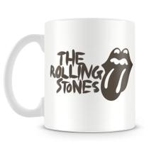 Caneca Personalizada Rolling Stones - Porcelana Brilhante - 325ml