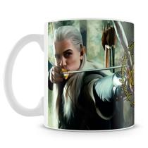 Caneca Personalizada Senhor dos Anéis - Gandalf e Légolas - Porcelana de Alto Brilho Caneca Personalizada Senhor dos Anéis - Gandalf e Légolas - Porcelana de Alto Brilho