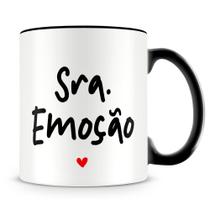Caneca Personalizada Senhora Emoção em Porcelana Brilhante Caneca Personalizada Senhora Emoção em Porcelana Brilhante