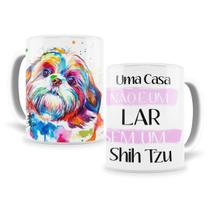 Caneca Personalizada Shih Tzu Em Porcelana 325 Ml