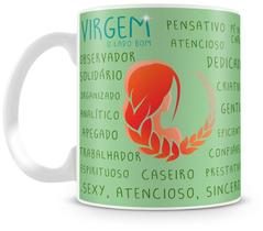 Caneca Personalizada Signo de Virgem - Porcelana Alta Qualidade Caneca Personalizada Signo de Virgem - Porcelana Alta Qualidade