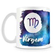 Caneca Personalizada Signo de Virgem - Porcelana Branca com Estampa Caneca Personalizada Signo de Virgem - Porcelana Branca com Estampa