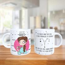 Caneca Personalizada Signo ela é de Áries Caneca Personalizada Signo ela é de Áries