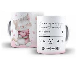 Caneca Personalizada Spotify - 325ml Cerâmica Branca Caneca Personalizada Spotify - 325ml Cerâmica Branca