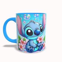 Caneca Personalizada Stitch azul