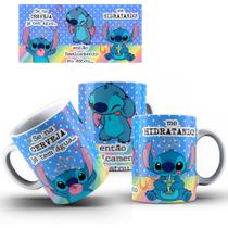Caneca Personalizada Stitch Hidratando!! Caneca Personalizada Stitch Hidratando!!
