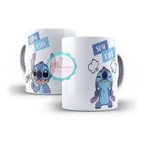 Caneca Personalizada Stitch Lilo Disney Com Chá Sem Chá