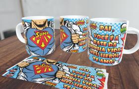 Caneca Personalizada Super Homem - Super Man - Pai Papai 347