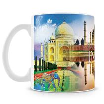 Caneca Personalizada Taj Mahal - Porcelana Brilhante - 325ml Caneca Personalizada Taj Mahal - Porcelana Brilhante - 325ml