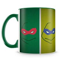 Caneca Personalizada Tartarugas Ninja de Porcelana Brilhante - 325ml Caneca Personalizada Tartarugas Ninja de Porcelana Brilhante - 325ml
