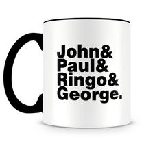 Caneca Personalizada The Beatles - Clássicos e Integrantes da Banda