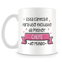 Caneca Personalizada Uso Exclusivo da Chefe - 325ml