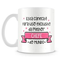 Caneca Personalizada Uso Exclusivo da Chefe com Foto - 325ml