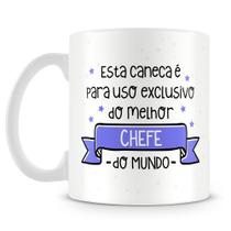 Caneca Personalizada Uso Exclusivo do Chefe com Foto - 325ml