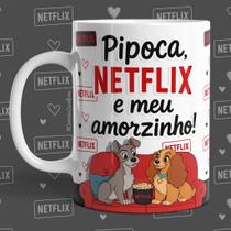 Caneca Personalizada Vários Personagens Pipoca e Netflix dia dos Namorados 325ml - presente criativo Caneca Personalizada Vários Personagens Pipoca e Netflix dia dos Namorados 325ml - presente criativo