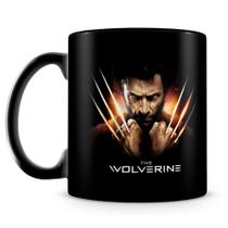 Caneca Personalizada Wolverine - Porcelana Preta - 325ml