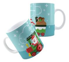 Caneca Personalizada Xícara de Porcelana Cerâmica Natalina Natal Papai Noel Md5 Caneca Personalizada Xícara de Porcelana Cerâmica Natalina Natal Papai Noel Md5
