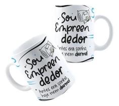 Caneca Personalizada Xícara de Porcelana Cerâmica Profissão Empreendedor Empreendedora Caneca Personalizada Xícara de Porcelana Cerâmica Profissão Empreendedor Empreendedora