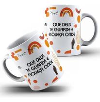 Caneca Personalizada Xícara de Porcelana Cerâmica Que Deus te Guarde e Esqueça Onde md4 Caneca Personalizada Xícara de Porcelana Cerâmica Que Deus te Guarde e Esqueça Onde md4