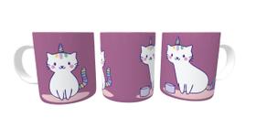 Caneca Pets Cachorro Gato Roxa